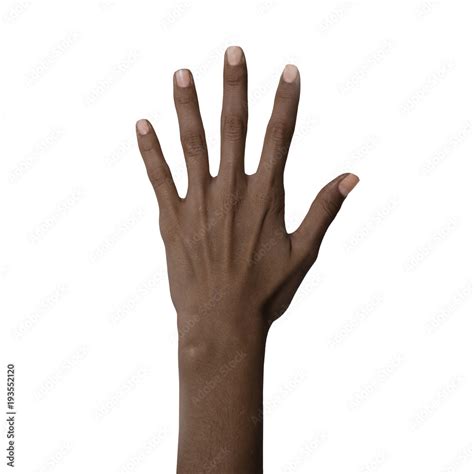 black girl hand